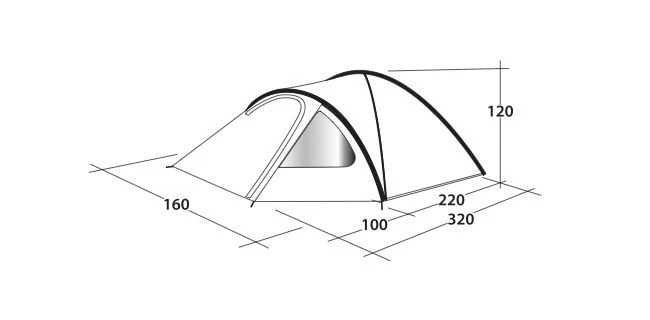 Outwell Cloud 2 Tent 9 Outwell Cloud 2 Tent - Image 8