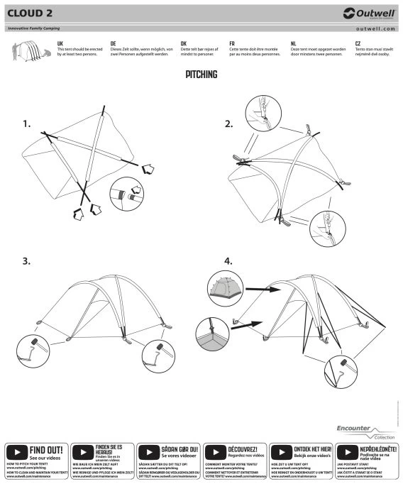Outwell Cloud 2 Tent 12 Outwell Cloud 2 Tent - Image 11
