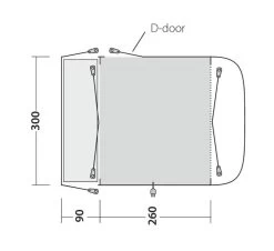 Outwell Newburg 260 Drive Away Awning -Outdoor Camping Shop 111102 newburg 260 drawing floorplan3