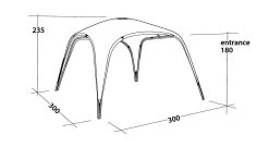 Outwell Summer Lounge M Package -Outdoor Camping Shop 111136 summer lounge m drawing perspective 2 1