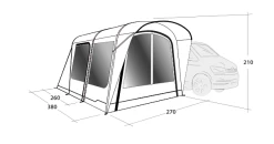 Outwell Wolfburg 380 Drive Away Air Awning -Outdoor Camping Shop 111247v22 061 720