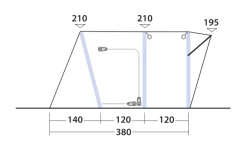 Outwell Wolfburg 380 Drive Away Air Awning -Outdoor Camping Shop 111247v22 063 720