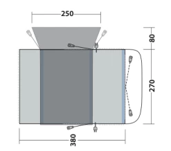 Outwell Wolfburg 380 Drive Away Air Awning -Outdoor Camping Shop 111247v23 062 720