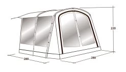 Outwell Universal Awning Size 1 -Outdoor Camping Shop 111290 universal awning size 1 drawing perspective2