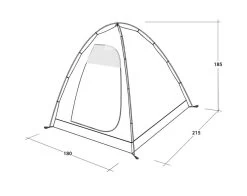 Outwell Free Standing Inner Tent L 16 Outwell Free Standing Inner Tent L -Outdoor Camping Shop 111340 free standing inner l drawing perspective2