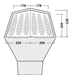 Robens Kiowa Inner Tent 7 Robens Kiowa Inner Tent -Outdoor Camping Shop 130113 inner tent kiowa drawing floorplan 2