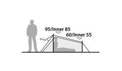 Robens Arrow Head Tent 24 Robens Arrow Head Tent -Outdoor Camping Shop 130213 arrow head drawing elevation 4 1