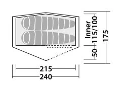 Robens Starlight 2 Tent -Outdoor Camping Shop 130259 starlight 2 drawing floorplan 3