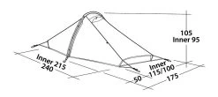 Robens Starlight 2 Tent -Outdoor Camping Shop 130259 starlight 2 drawing perspective 2