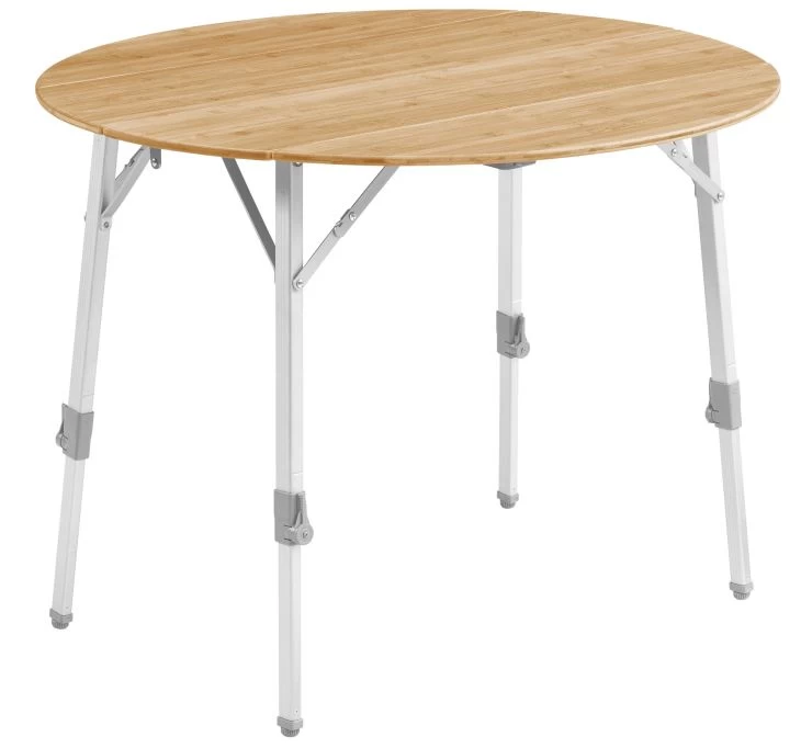 Outwell Custer Round Bamboo Table 3 Outwell Custer Round Bamboo Table