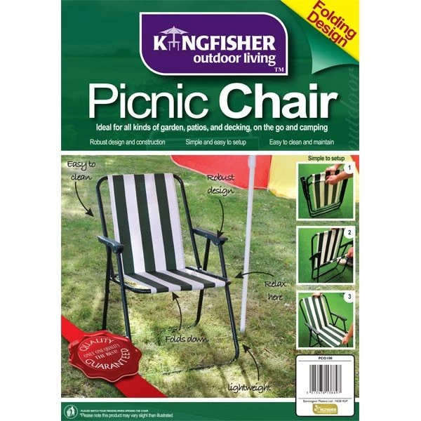 Kingfisher Folding Lightweight Picnic Camping Chair 6 Kingfisher Folding Lightweight Picnic Camping Chair - Image 4