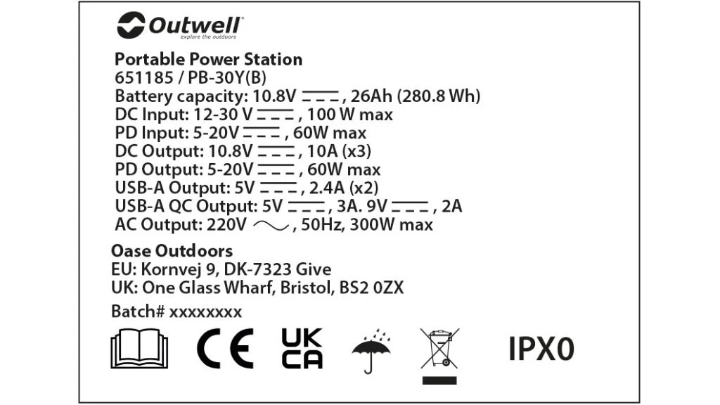 Outwell Akira 300 Power Station 8 Outwell Akira 300 Power Station - Image 6
