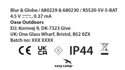 Easy Camp Coloured Globe Light Chain -Outdoor Camping Shop 680230.2