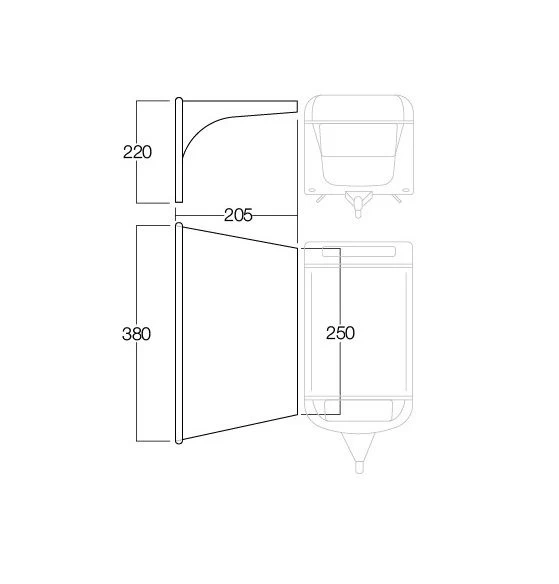 Vango AirBeam Sky Canopy 2.5m 4 Vango AirBeam Sky Canopy 2.5m - Image 2