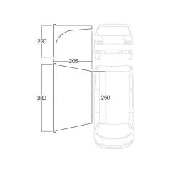 Vango AirBeam Sky Canopy 2.5m 29 Vango AirBeam Sky Canopy 2.5m -Outdoor Camping Shop airbeam sky canopy for caravan motorhomes 25m3