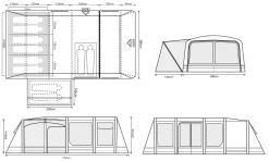 Outdoor Revolution Airedale 6.0SE Air Tent -Outdoor Camping Shop airedale 6se floorplan