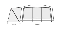 Outdoor Revolution Airedale 7.0SE Including Footprint & Lounge Liner -Outdoor Camping Shop airedale 7se floorplan 3