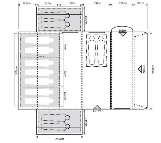 Outdoor Revolution Airedale 9.0DSE Air Tent Bundle (2023) 4 Outdoor Revolution Airedale 9.0DSE Air Tent Bundle (2023) - Image 2