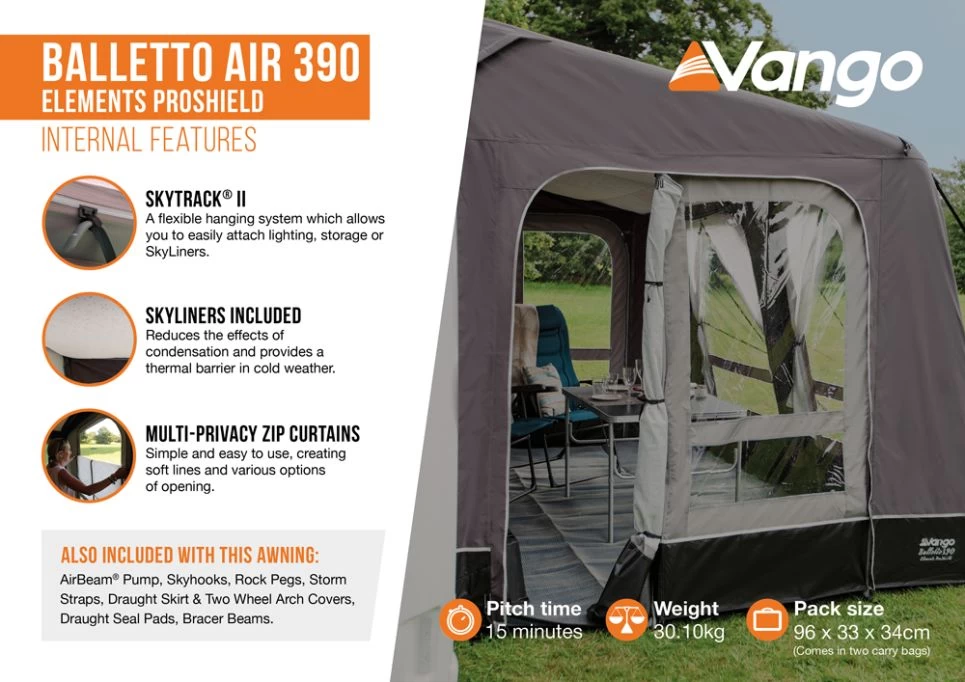 Vango Balletto Air 390 Elements ProShield 390 Awning 10 Vango Balletto Air 390 Elements ProShield 390 Awning - Image 8