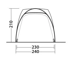 Outwell Beachcrest Driveaway Awning -Outdoor Camping Shop beachcrest size guide
