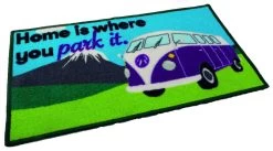Quest Washable 'Home Is Where You Park It' Mat -Outdoor Camping Shop c0050n photo