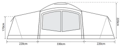 Outdoor Revolution Camp Star 1200 Air Tent Bundle (2022) -Outdoor Camping Shop campstar 1200 2