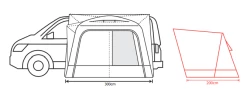 Outdoor Revolution Cayman F/G High Drive Away Awning -Outdoor Camping Shop cayman air 3 1 1