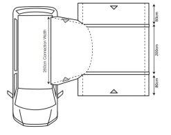 Outdoor Revolution Cayman Combo Air Mid Awning -Outdoor Camping Shop cayman combo 1 1 1