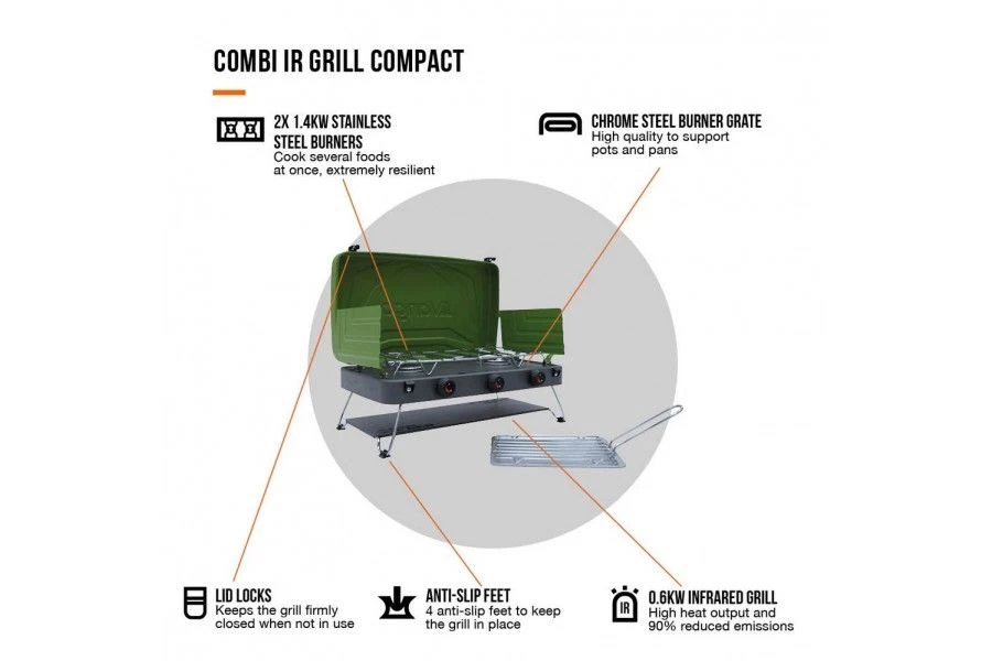 Vango Combi IR Compact Grill Cooker 6 Vango Combi IR Compact Grill Cooker - Image 4
