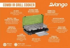 Vango Combi IR Grill Cooker -Outdoor Camping Shop combi ir grill cooker 4