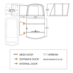 Vango Cove II Low Air Drive Away Awning -Outdoor Camping Shop cove ii air low floorplan high