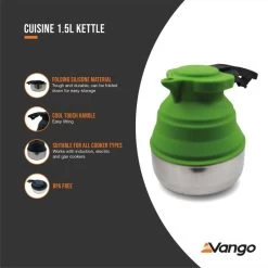 Vango Cuisine 1.5 Ltr Kettle Herbal 10 Vango Cuisine 1.5 Ltr Kettle Herbal -Outdoor Camping Shop cuisine 1.5l kettle herbal low res medium
