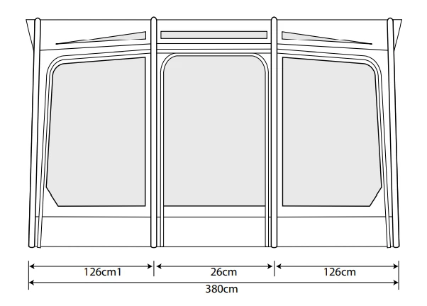 Outdoor Revolution Eclipse Pro 380L Caravan/Motorhome Awning 4 Outdoor Revolution Eclipse Pro 380L Caravan/Motorhome Awning - Image 2
