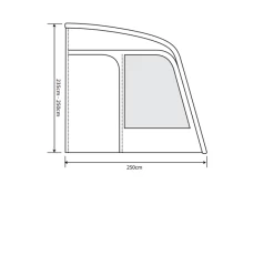 Outdoor Revolution Eden Air 260 Caravan Awning -Outdoor Camping Shop eden air 260 3