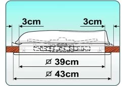Fiamma 400 X 400 Roof Vent White 12 Fiamma 400 X 400 Roof Vent White -Outdoor Camping Shop fiamma vent plan1