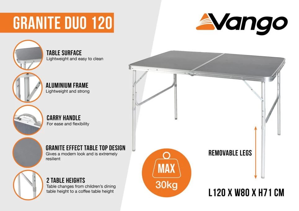 Vango Granite Duo 120 Table 7 Vango Granite Duo 120 Table - Image 5