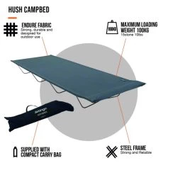 Vango Hush Campbed -Outdoor Camping Shop hush campbed infographic hi