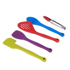 Colourworks 5 Piece Silicone Kitchen Utensils Set -Outdoor Camping Shop igjpd64qbzutlkl1kxxb 51144