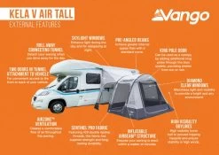 Vango Kela V Tall AirAway Drive Away Awning -Outdoor Camping Shop kela v air tall