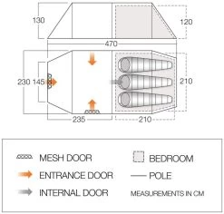 Vango Kibale 350 Tent -Outdoor Camping Shop kibale 1
