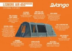Vango Lismore Air 450 Tent Package 31 Vango Lismore Air 450 Tent Package -Outdoor Camping Shop lismore air 450 package medium