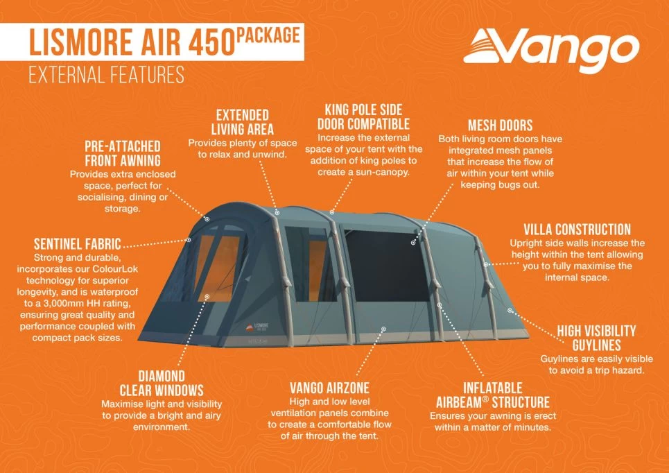Vango Lismore Air 450 Tent Package 12 Vango Lismore Air 450 Tent Package - Image 10