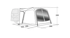 Outwell Milestone Dash Drive Away Awning -Outdoor Camping Shop milestone dash dimensions