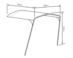 Outdoor Revolution Movelite T4E PC Front Canopy -Outdoor Camping Shop movelite pc canopy 1a