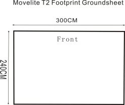Outdoor Revolution Movelite T2/Turismo Footprint Groundsheet (300cm X 240cm) -Outdoor Camping Shop movelite t2 footprint groundsheet