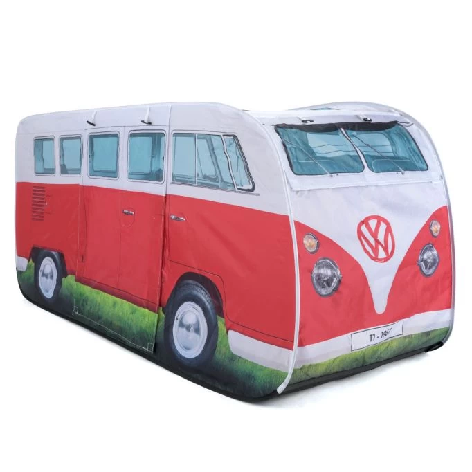 Volkswagen VW Campervan Kids Red Pop Up Tent 3 Volkswagen VW Campervan Kids Red Pop Up Tent