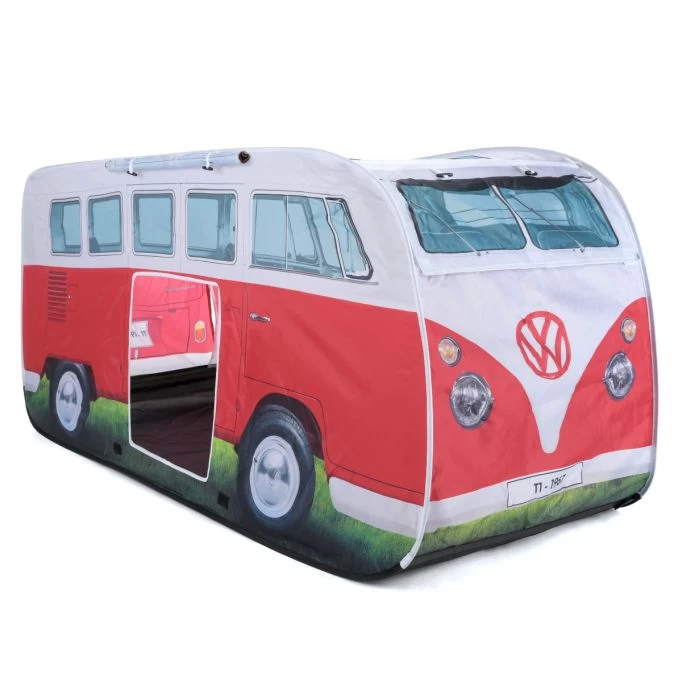 Volkswagen VW Campervan Kids Red Pop Up Tent 5 Volkswagen VW Campervan Kids Red Pop Up Tent - Image 3