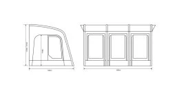 Outdoor Revolution Sportlite Air 400 Awning 27 Outdoor Revolution Sportlite Air 400 Awning -Outdoor Camping Shop orca1010 whitebackground florrplan