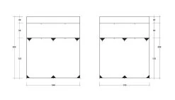 Outwell Fallcrest Side Panel Set -Outdoor Camping Shop outwell fallcrest awning side panel set 5