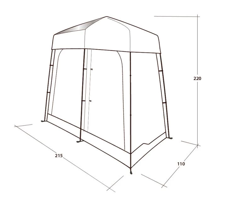 Outwell Seahaven Comfort Station Double Utility Tent 4 Outwell Seahaven Comfort Station Double Utility Tent - Image 2